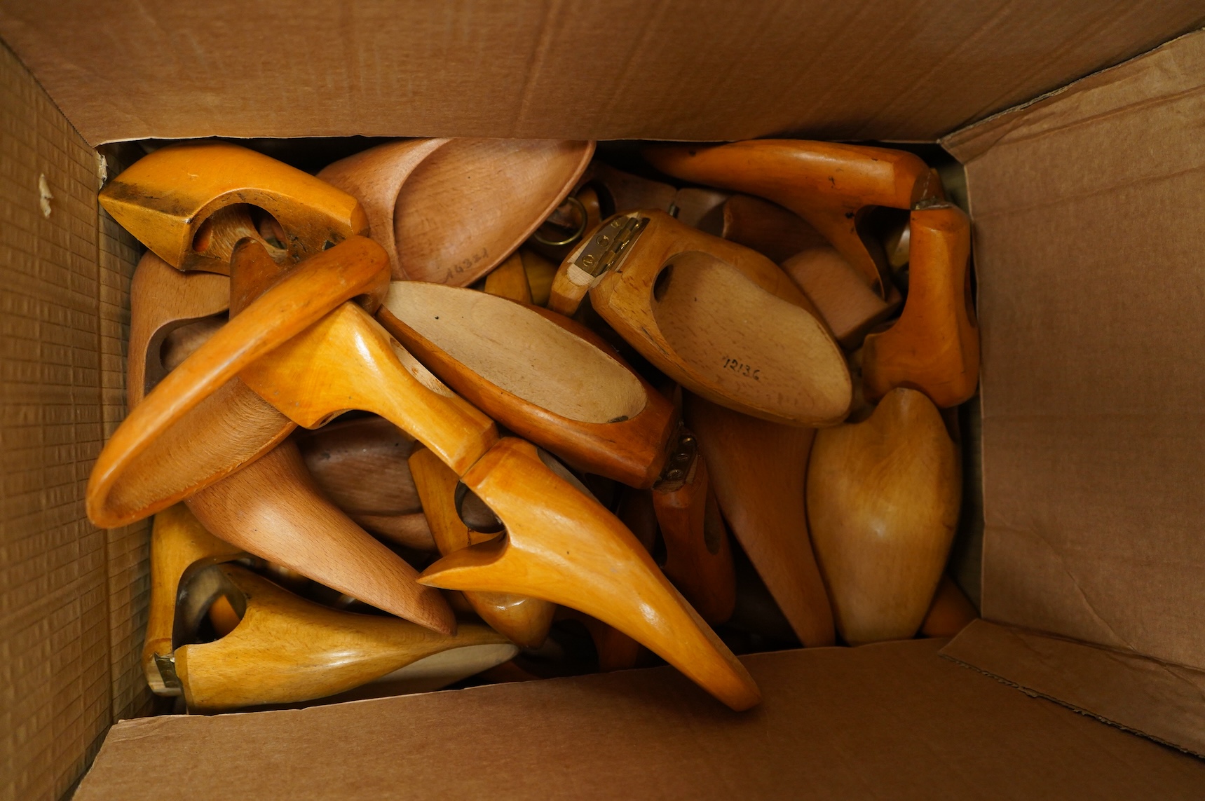 A collection of 20th century hinged shoe trees